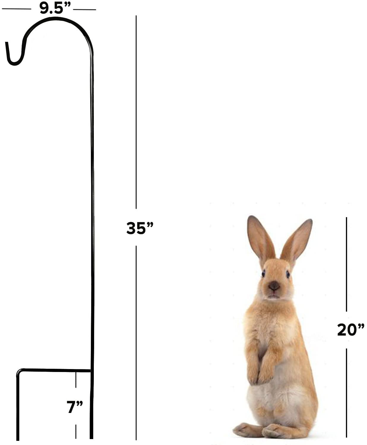AshmanOnline shepherd hooks supporting bird feeders for backyard wildlife.