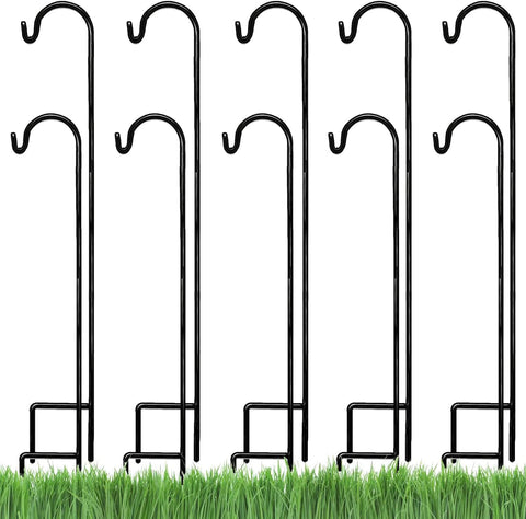 AshmanOnline shepherds hook 10 pack suspends outdoor lights securely for patios.