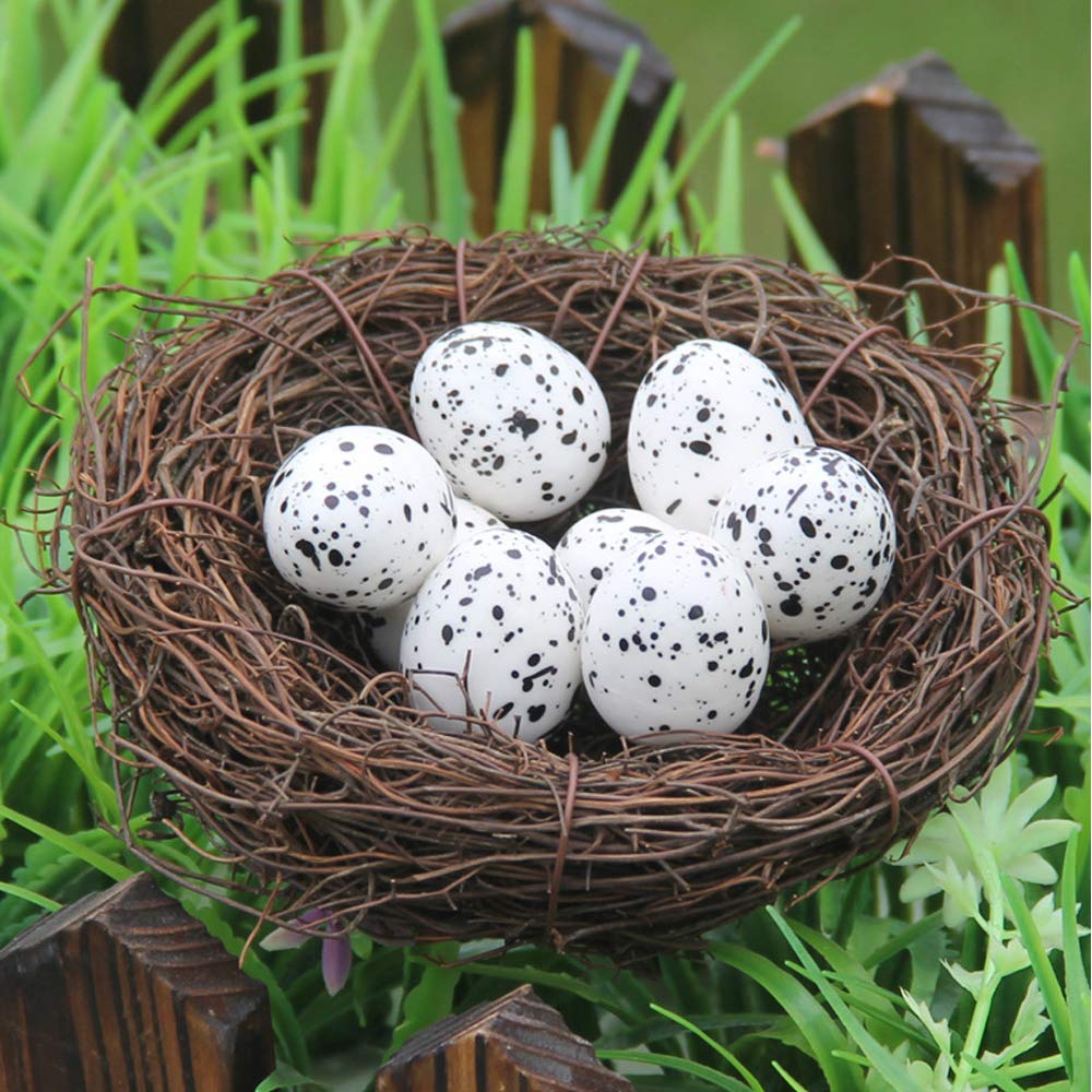 Asikkon rattan nest for Easter table decorations.
