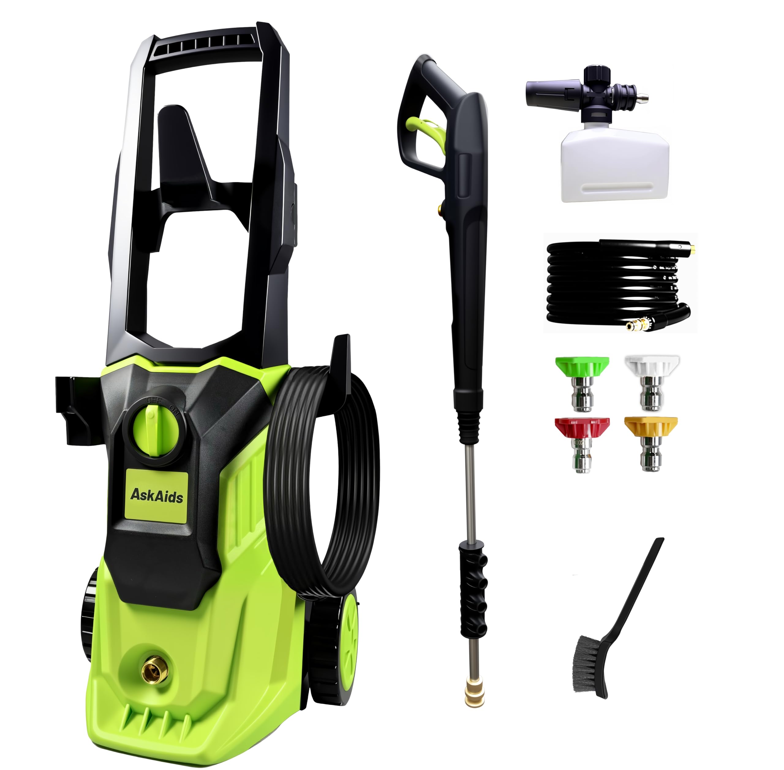 AskAids pressure washer foam cannon for dense foam and car cleaning.