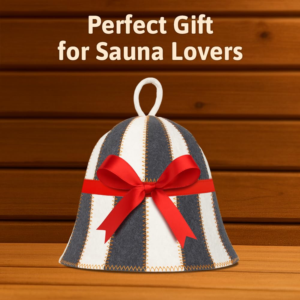 Ideal gifting option: ASKOLD checkered wool sauna hats