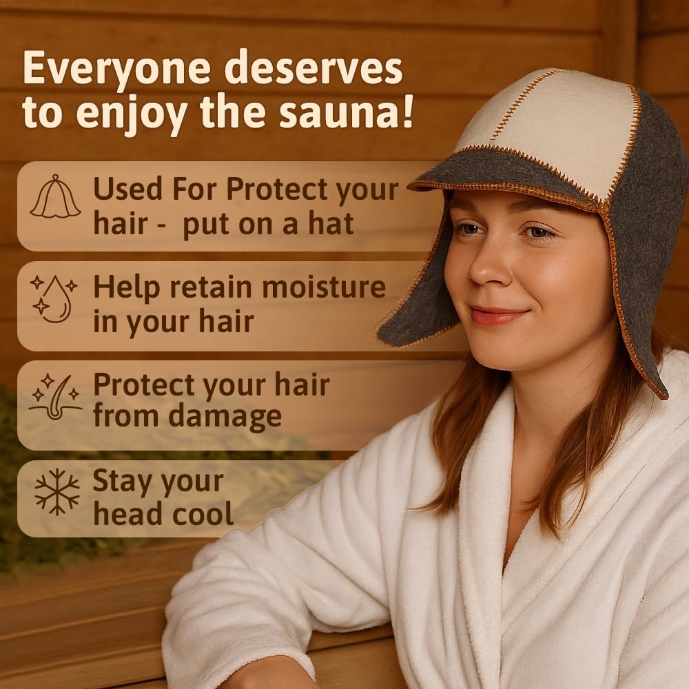 ASKOLD Wool Sauna Hat packaged for gifting and sharing warmth.