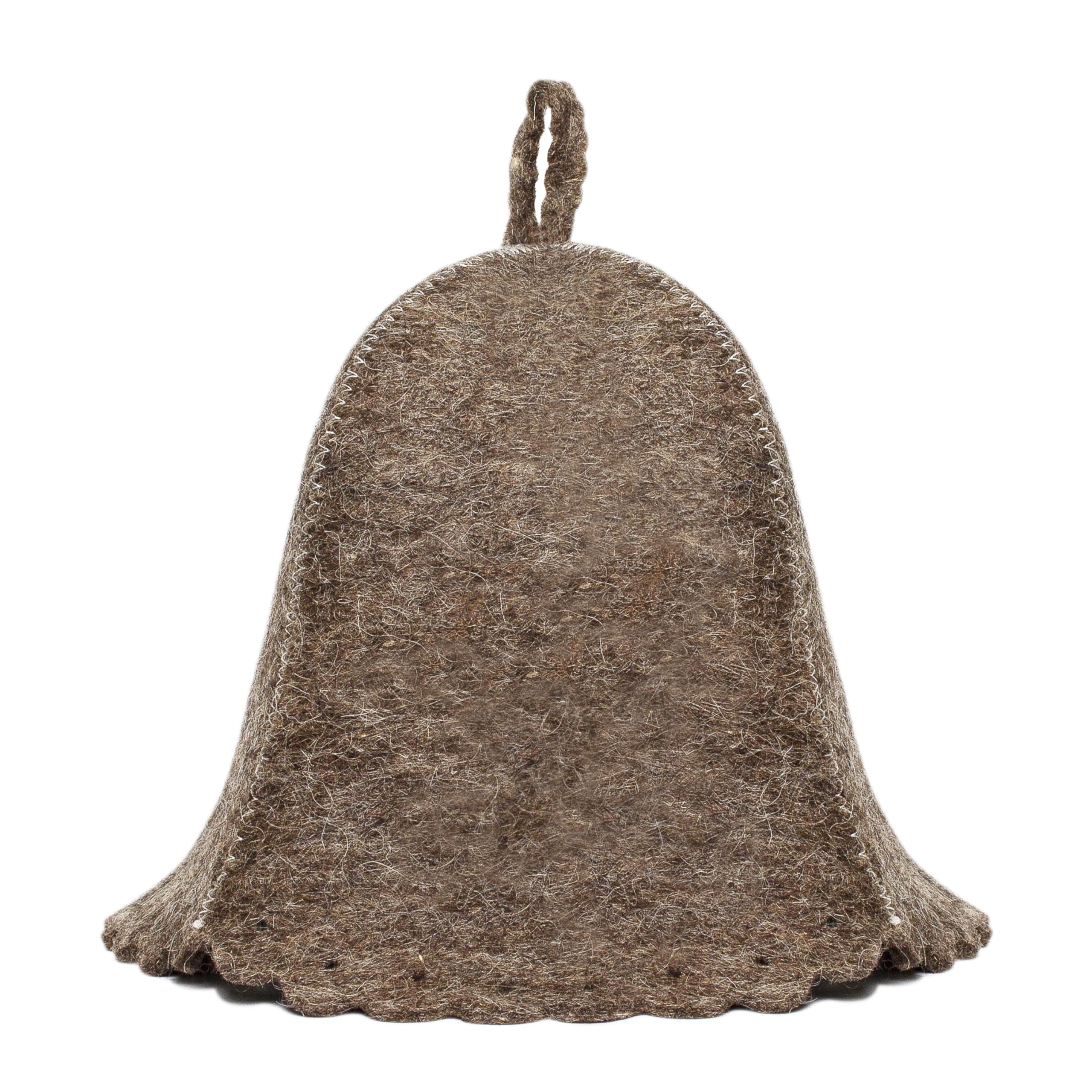 Askold wool sauna hat front view protects hair during sauna sessions