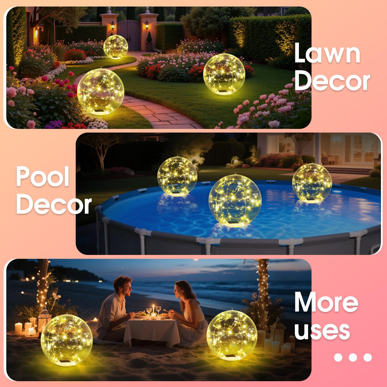 Askyli versatile decor light for pools, gardens, and patios during events.