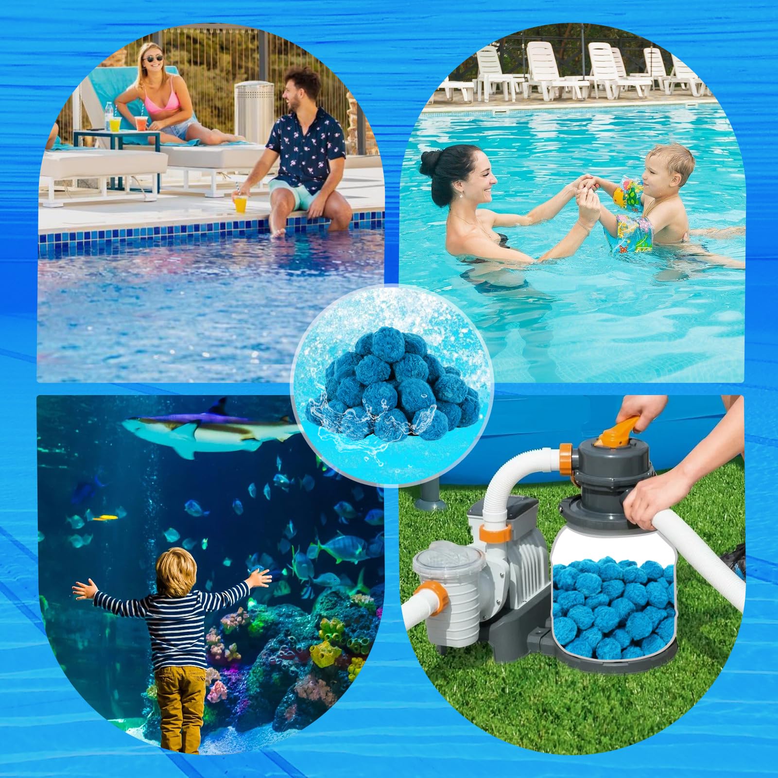 Askyli lightweight filtration balls ease handling and setup.