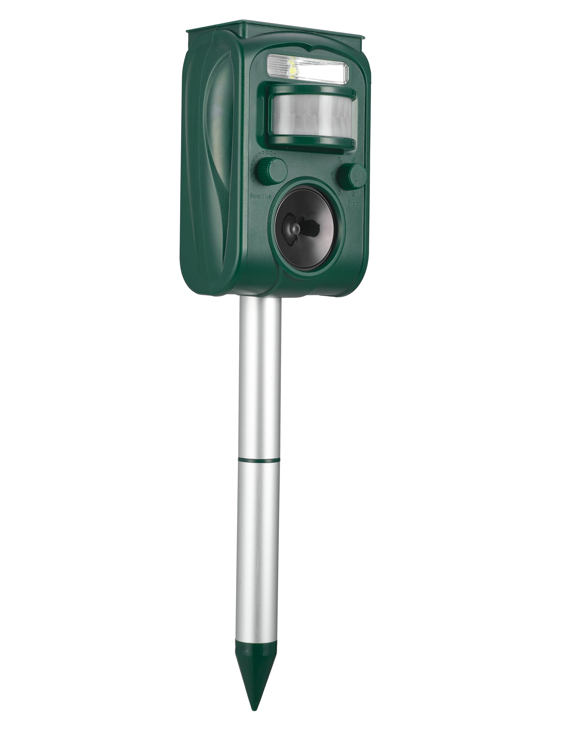 Aspect Living Solar Ultrasonic Animal Repellent USB charging option keeps protection uninterrupted.