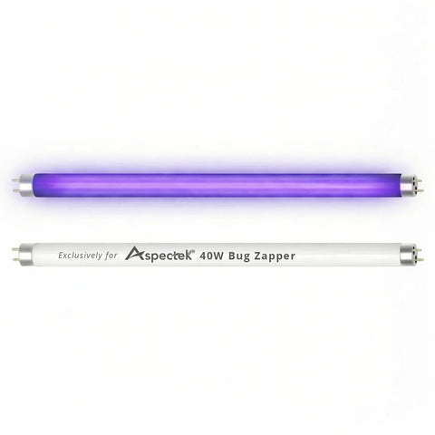 ASPECTEK 40W bug zapper UV lamp tube improves insect attraction and efficiency.