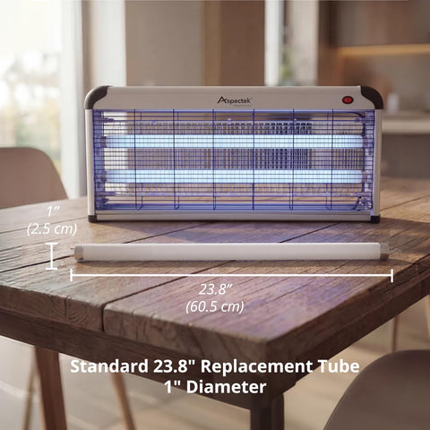 Fresh UV light reduces downtime and maintains zapper effectiveness.