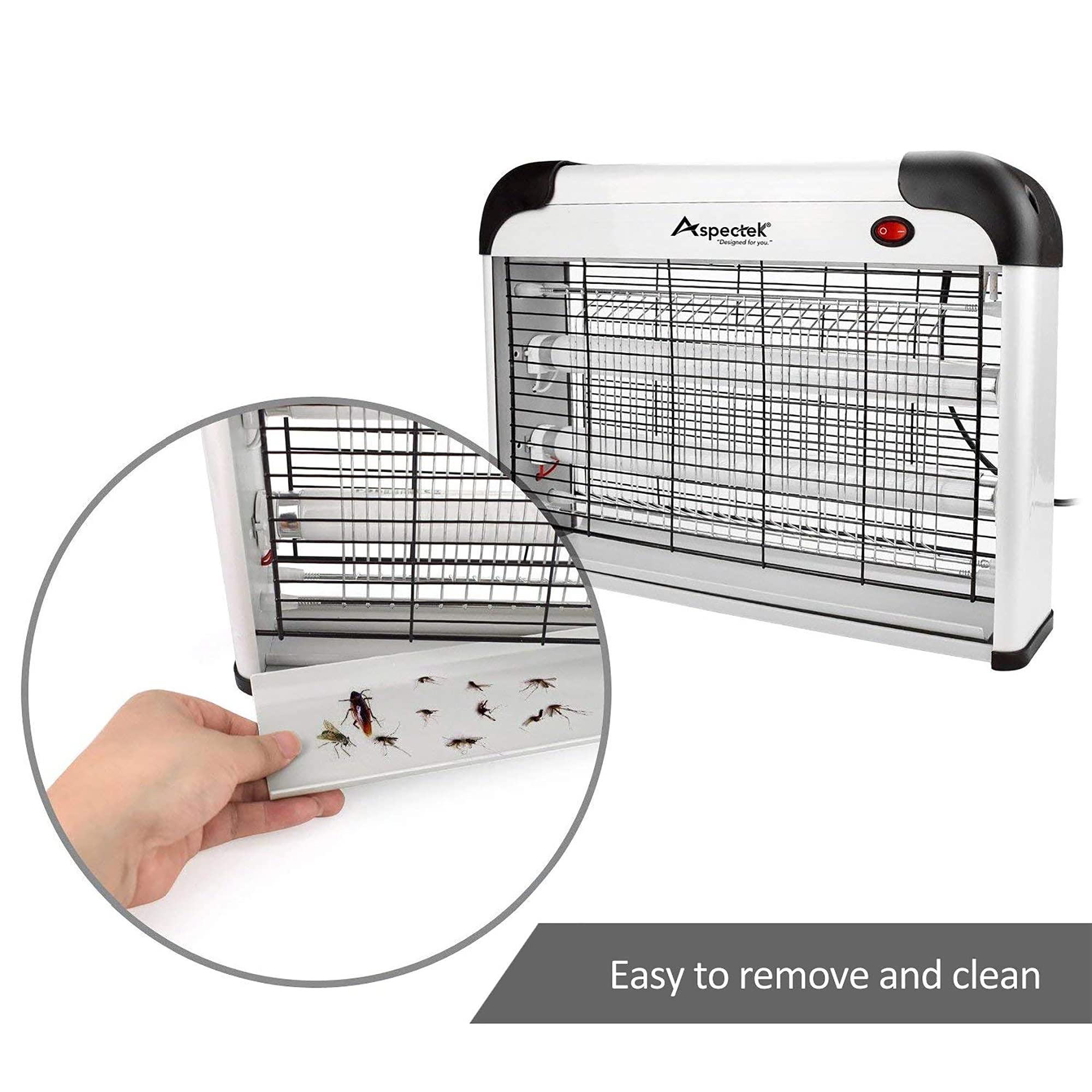 Aspectek 20W unit with chain for easy hanging.