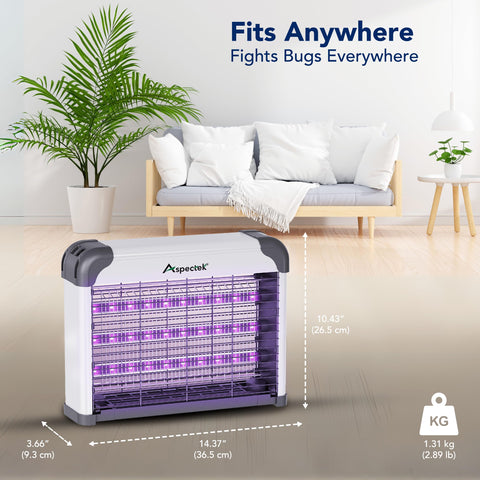 Aspectek LED bug zapper hanging mount for flexible placement
