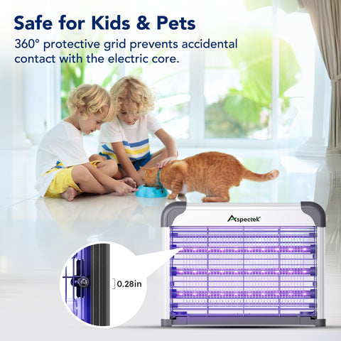 Aspectek LED bug zapper suitable for kitchen use and pest control