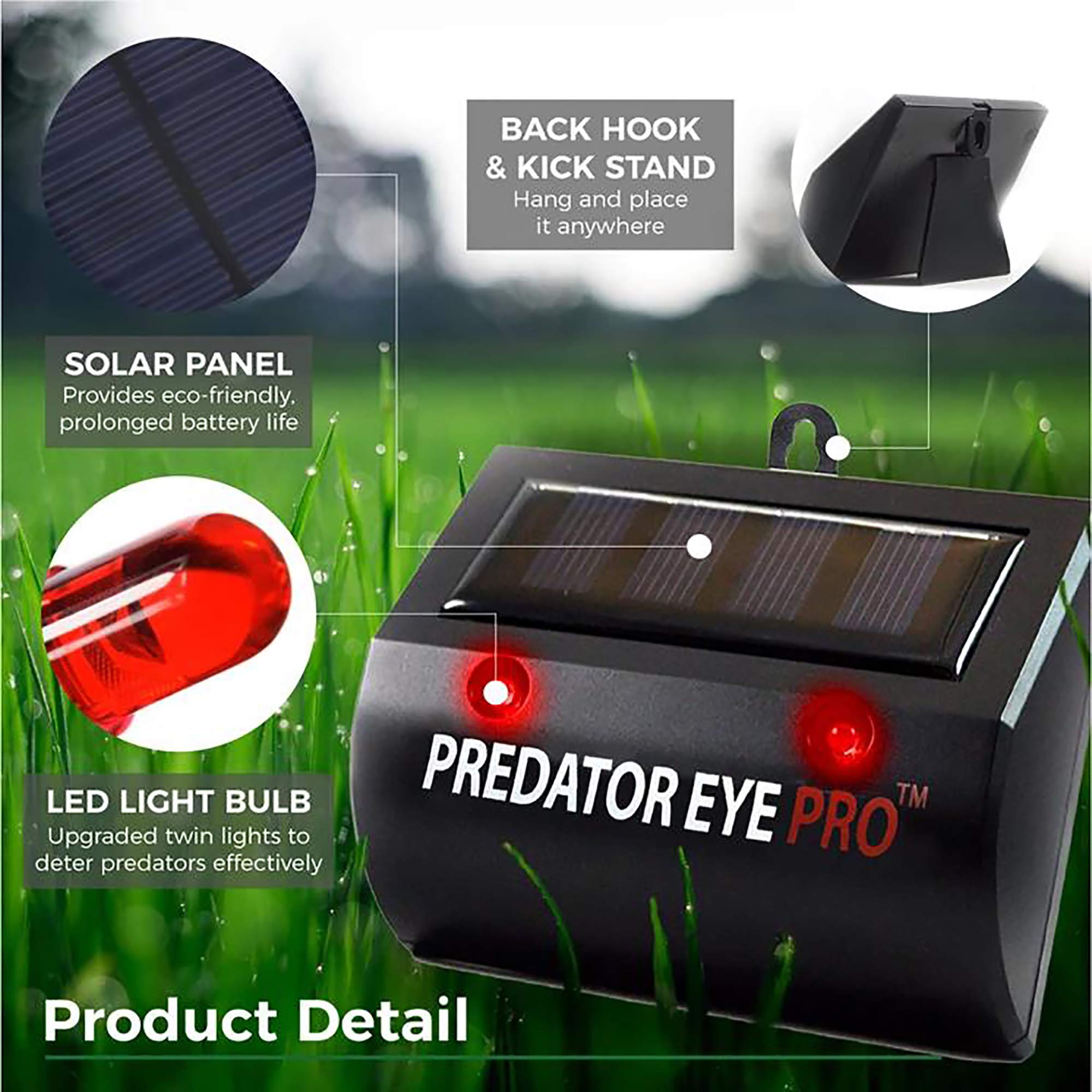 ASPECTEK Predator Eye PRO with kick stand ready for placement