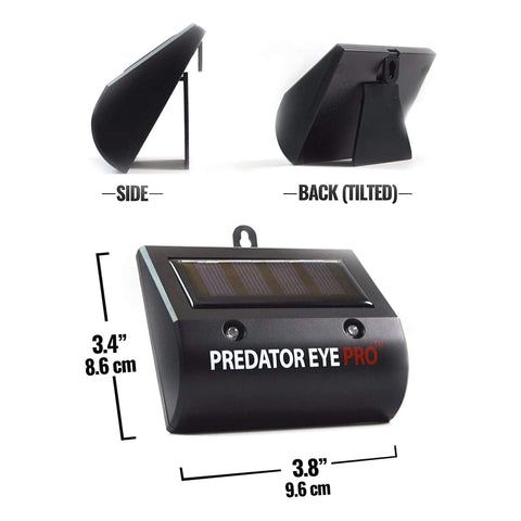 ASPECTEK Predator Eye PRO solar light used for night-time pest deterrence