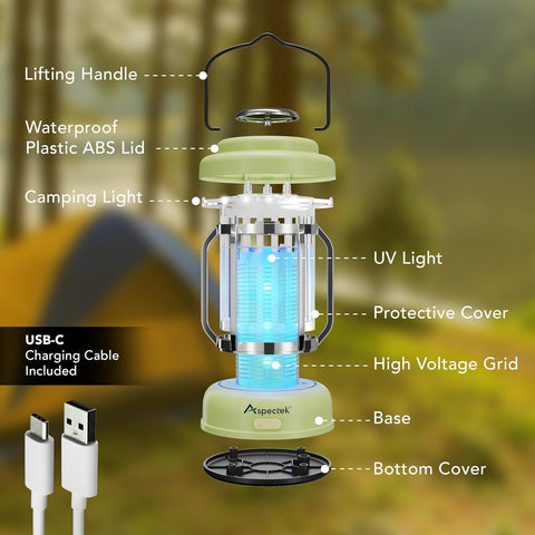 Aspectek independent buttons let you zap, illuminate, or both as needed.