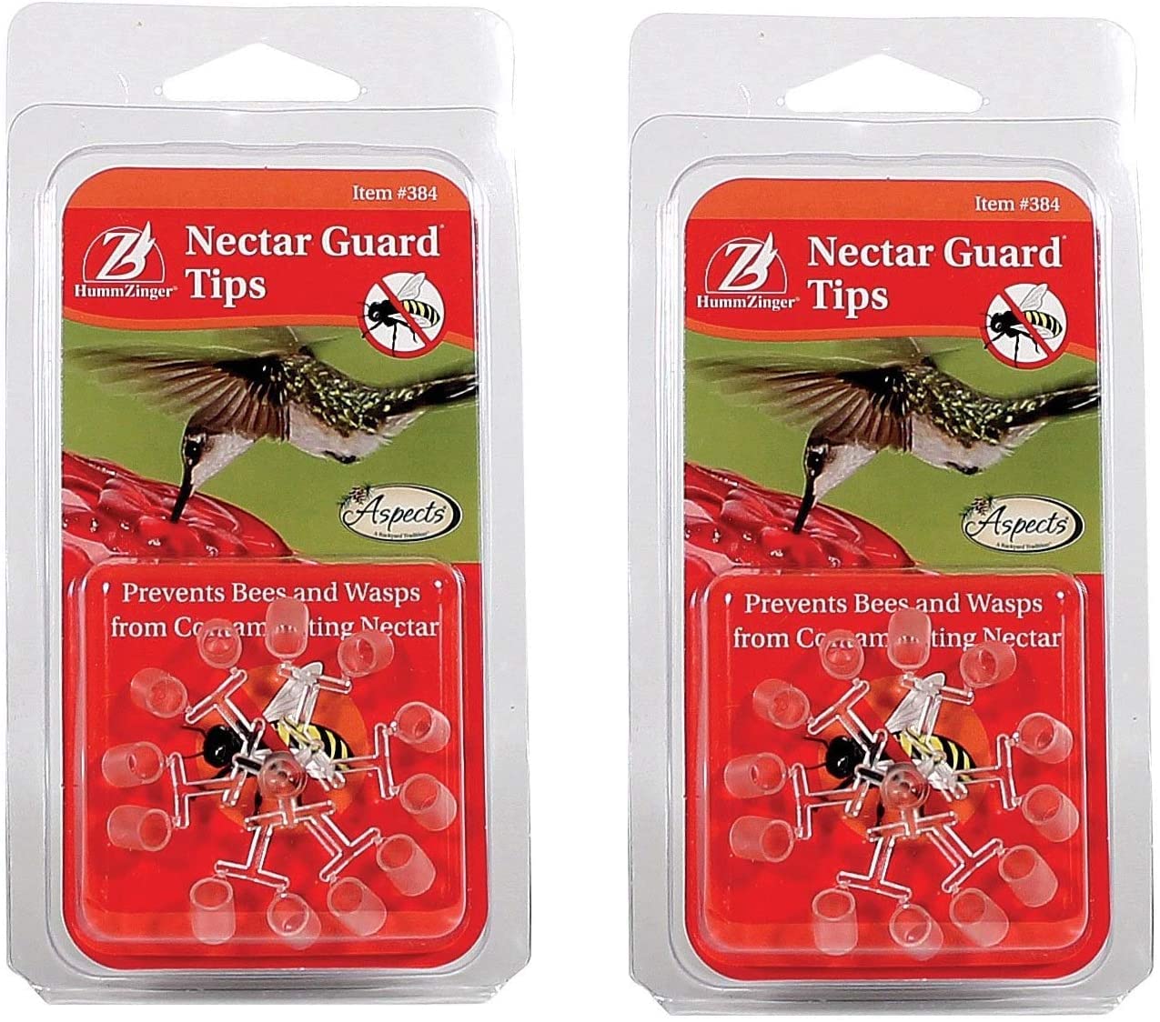 Aspects Hummzinger Nectar Guard Tip front view protects nectar from bees