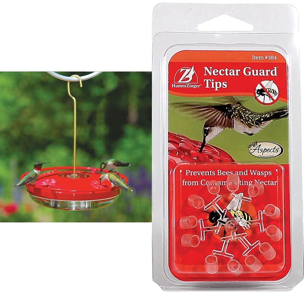 Aspects Nectar Guard Tips pack of 2 protecting hummingbird nectar from insects during feeding