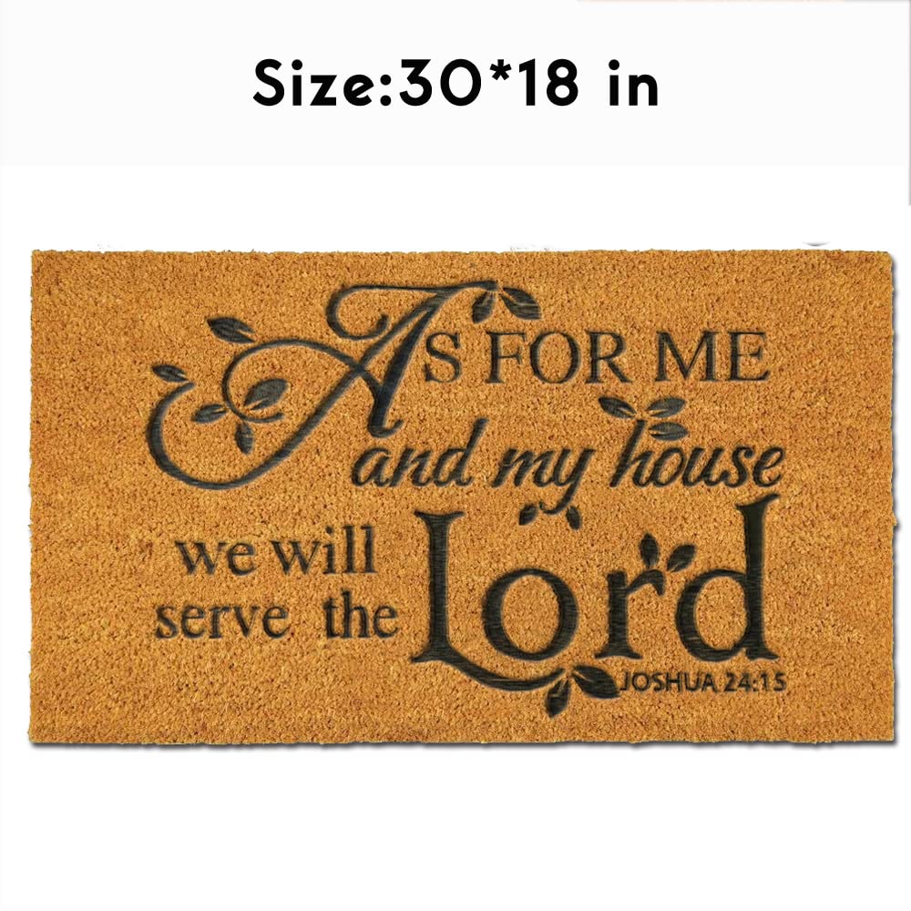 Assaoy Coir Door Mat easy to clean by shake, sweep, or hose