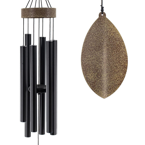 ASTARIN 36-inch wind chime with leaf design for tranquil outdoor ambiance.