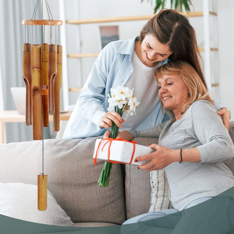 ASTARIN dark brown wind chimes complement porches and living spaces.