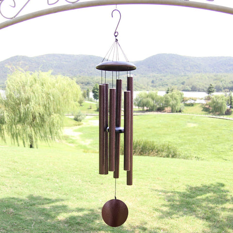ASTARIN deep-tone wind chimes producing rich sound in breeze