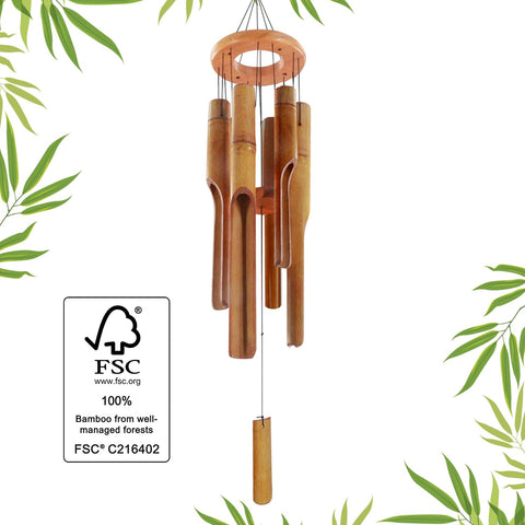 ASTARIN FSC-certified wind chime reflects responsible sourcing and quality craftsmanship.