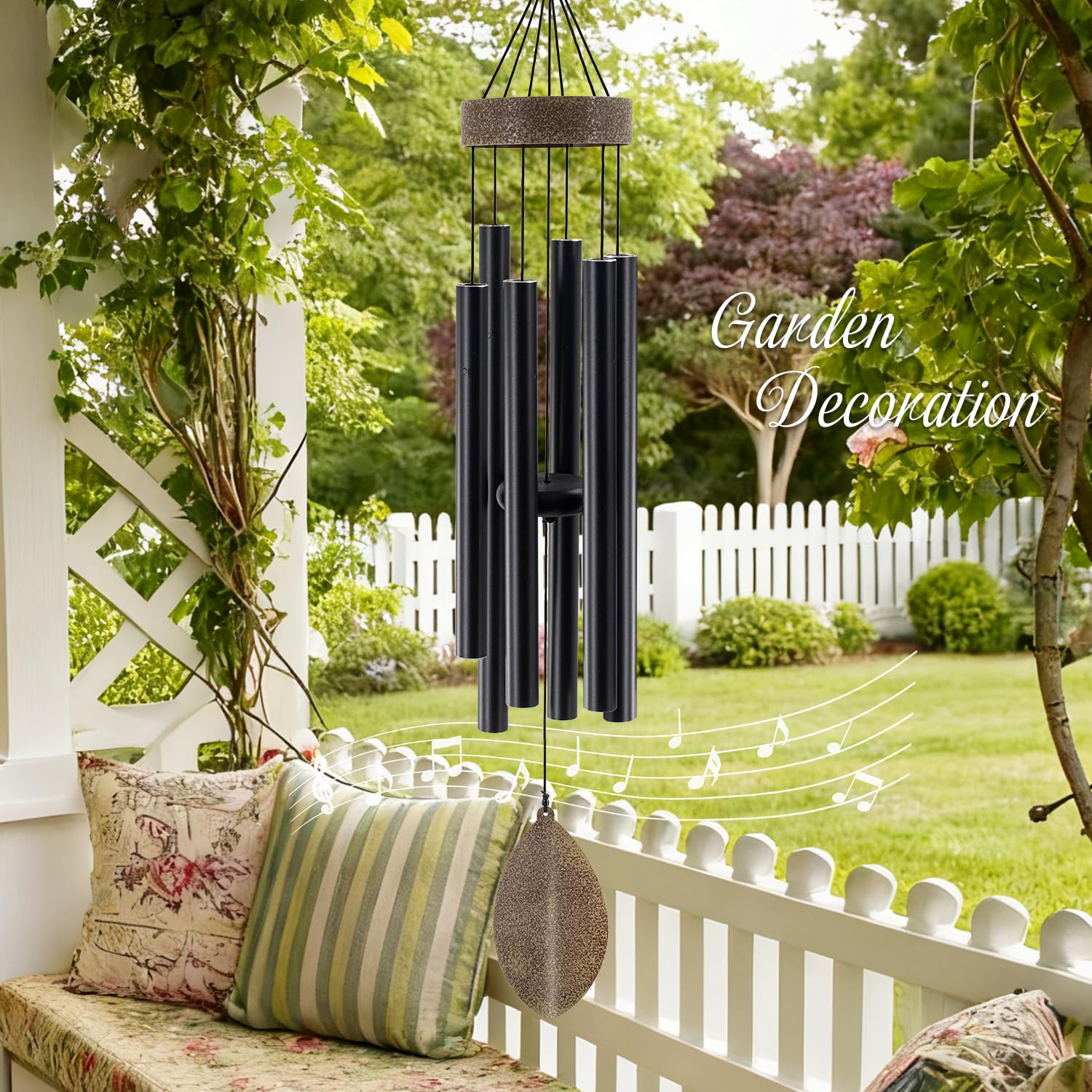 ASTARIN leaf wind catcher adds natural elegance to your garden.