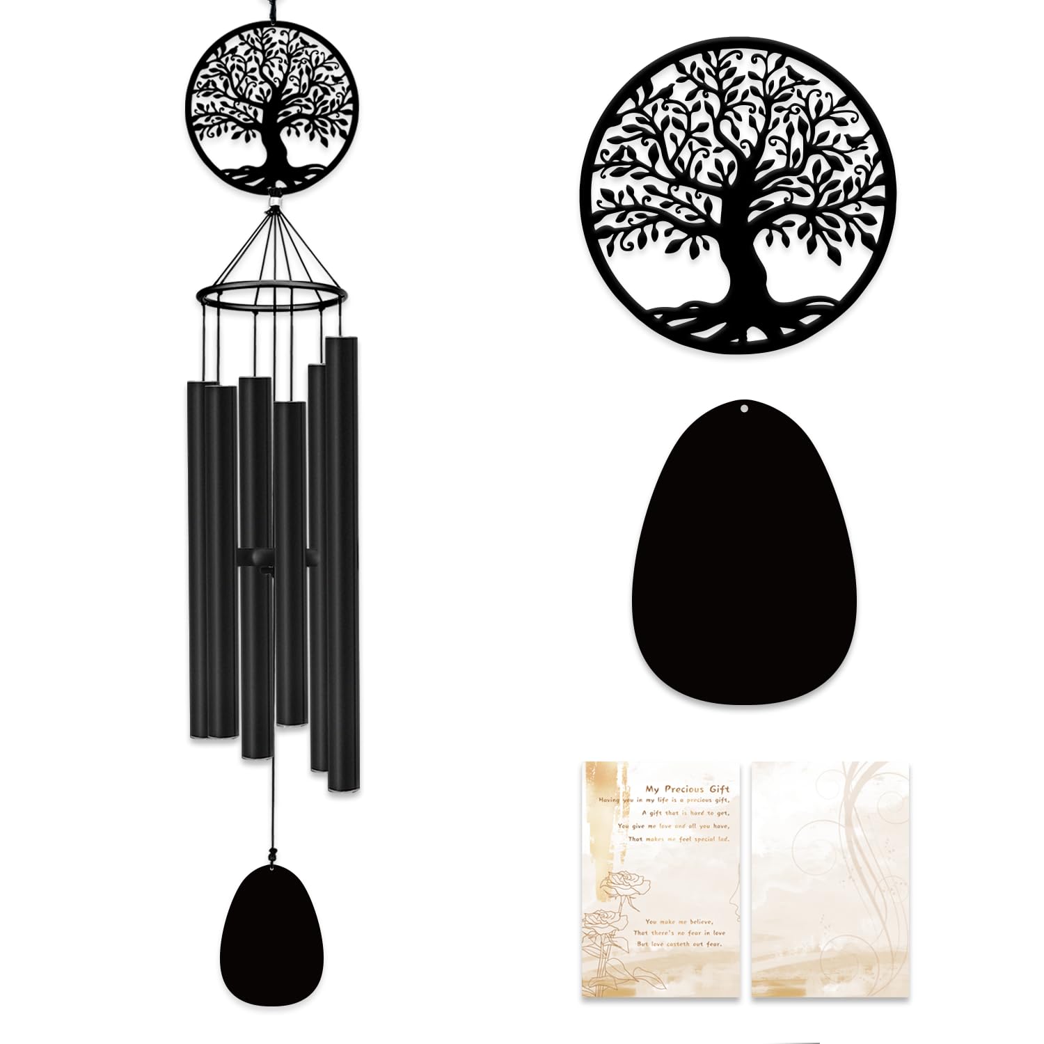 ASTARIN front-porch wind chimes add curb appeal while honoring memories.