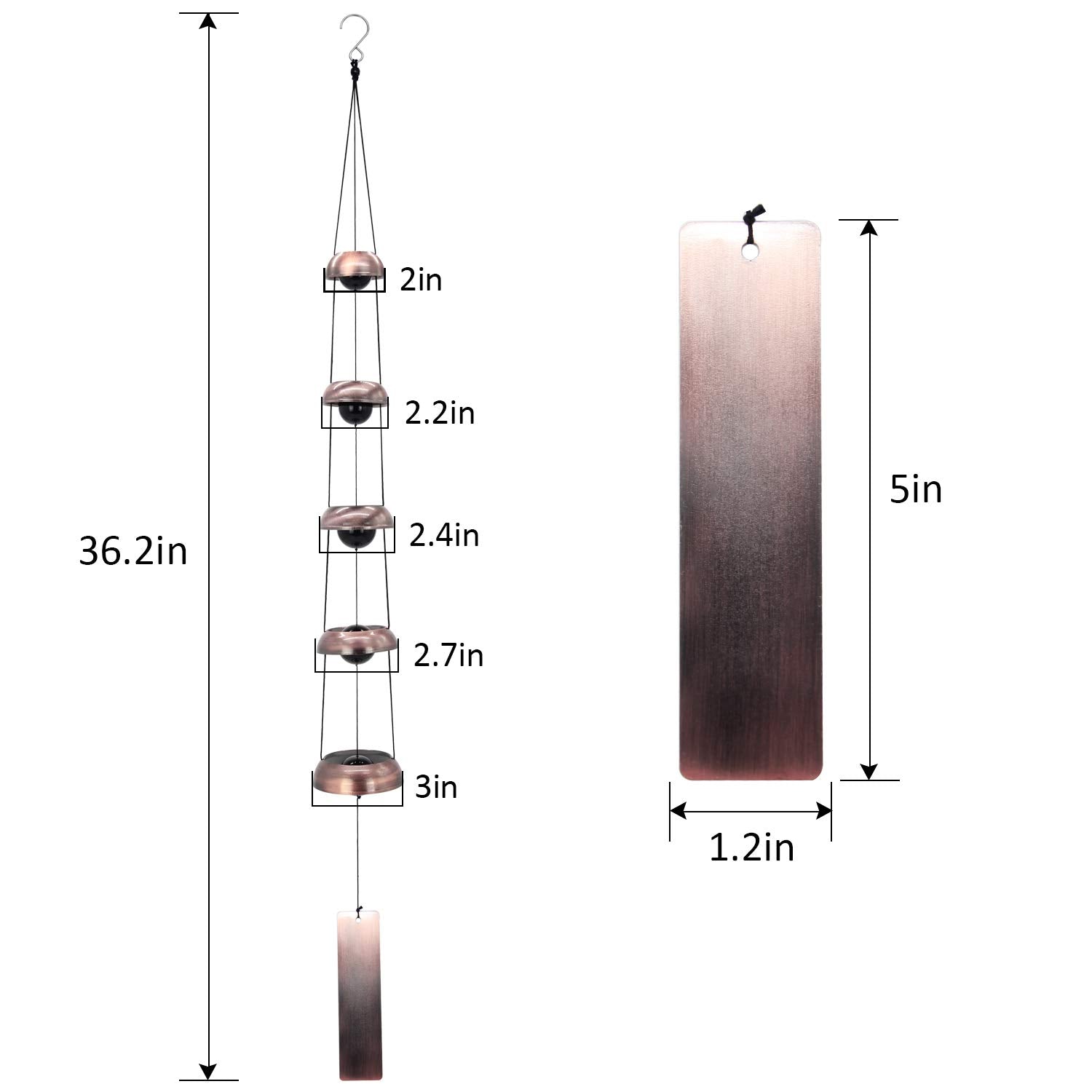 ASTARIN Memorial Wind Chime copper provides clear tones for remembrance spaces