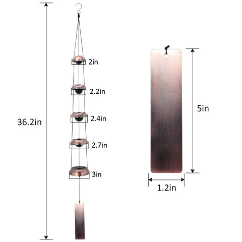 ASTARIN Memorial Wind Chime copper provides clear tones for remembrance spaces