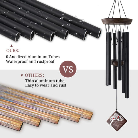 ASTARIN gift-ready memorial wind chime in elegant box for remembrance