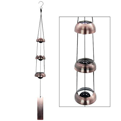 ASTARIN outdoor copper wind chime with nylon cord withstands weather while emitting calm tones.