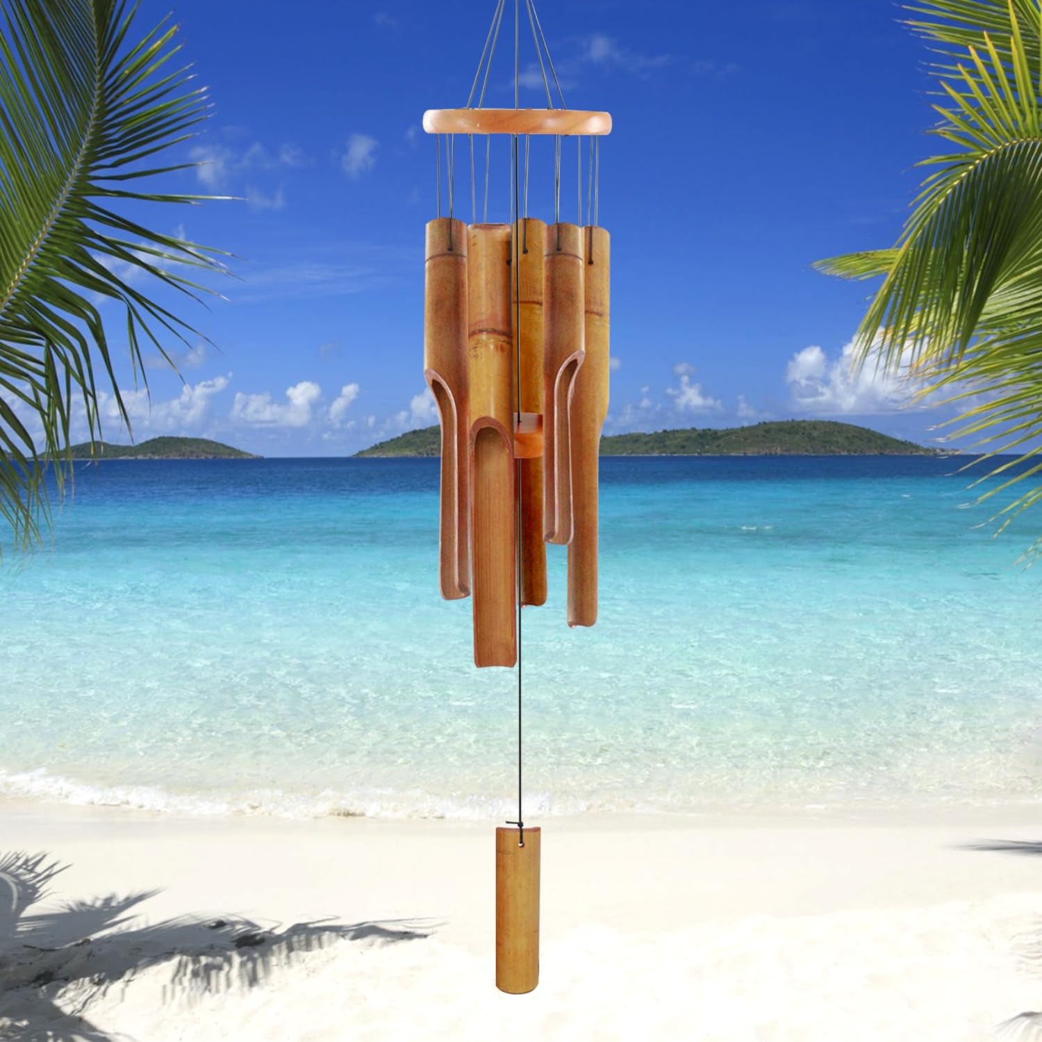 ASTARIN weather-resistant wind chime withstands outdoor use throughout seasons.