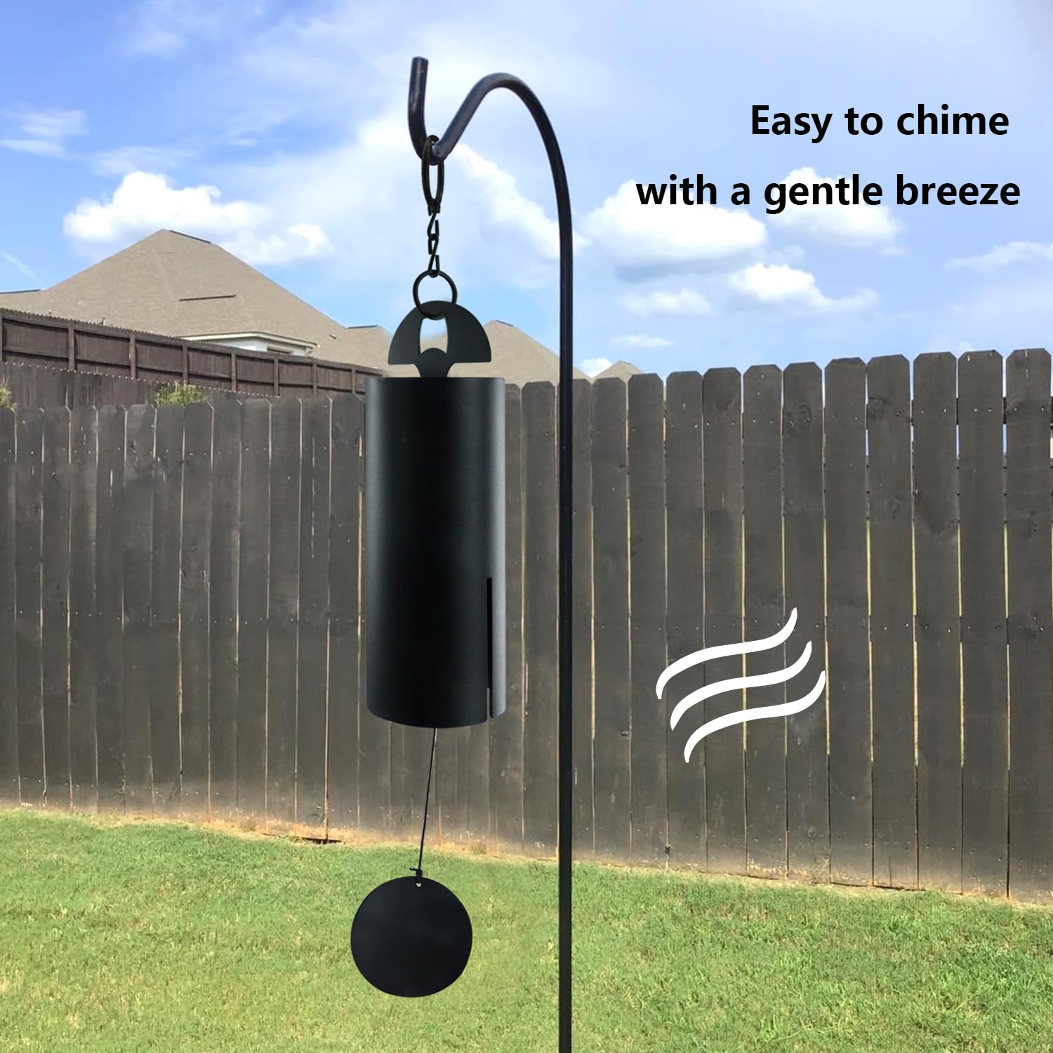 ASTARIN wind chimes 24-inch length creates rich tones.