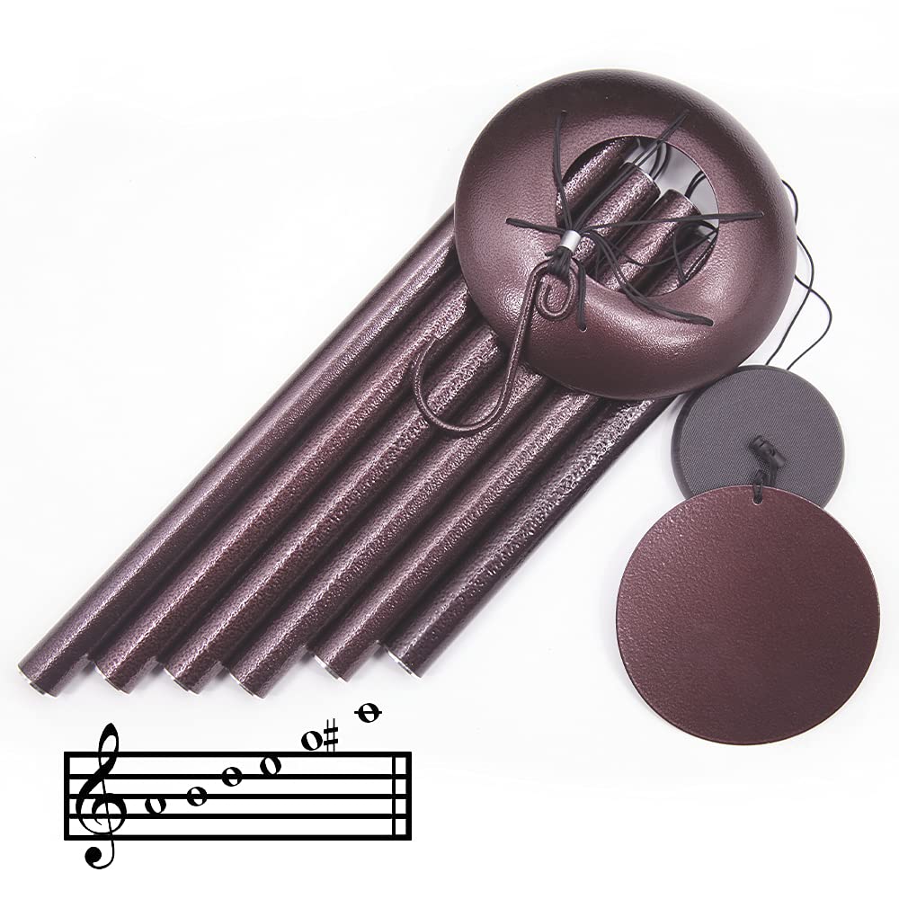 ASTARIN wind chimes hanging on patio create peaceful garden sounds.