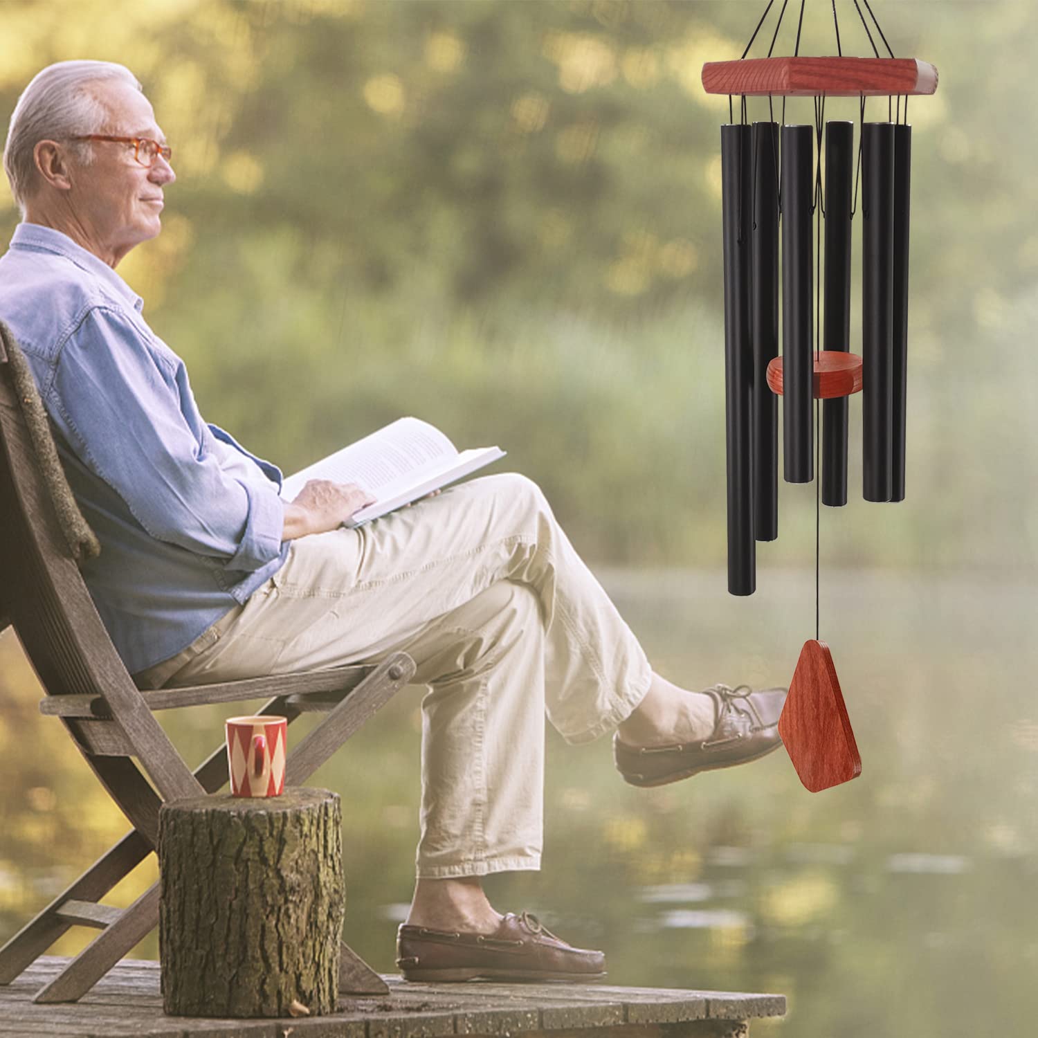 ASTARIN wind chimes nylon cords and aluminium pipes resist weathering
