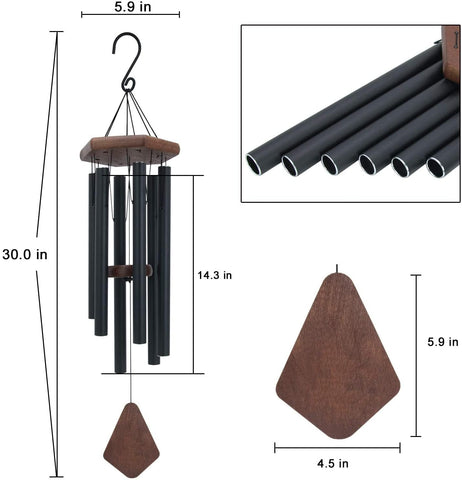 ASTARIN wind chimes pentatonic tuned tubes offer precise breeze melody