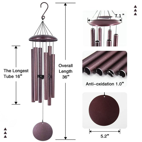 ASTARIN wind chimes pentatonic tuning offers pleasing, gentle tones.