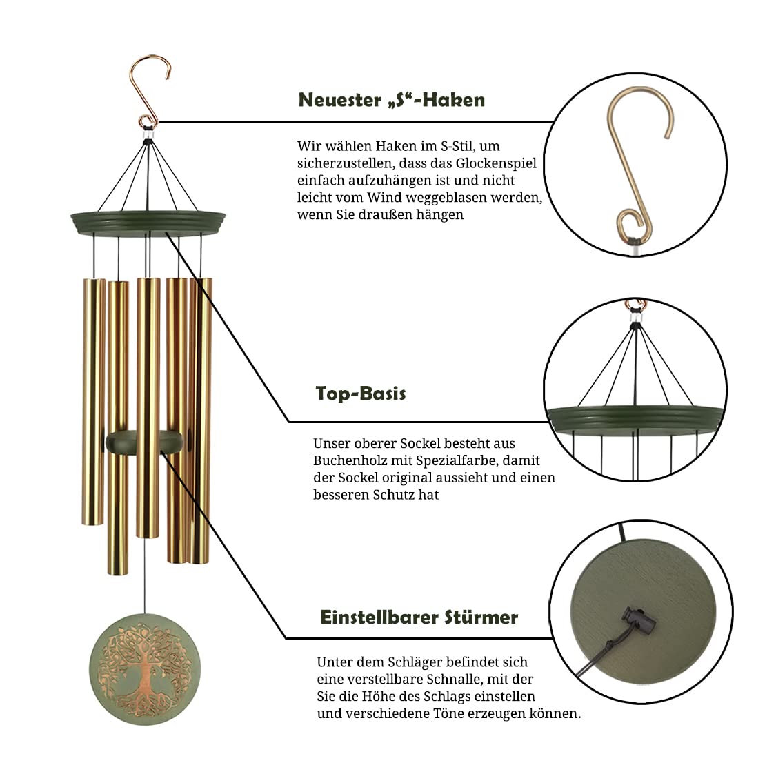 ASTARIN gold-coated tubes resist weather for lasting tones