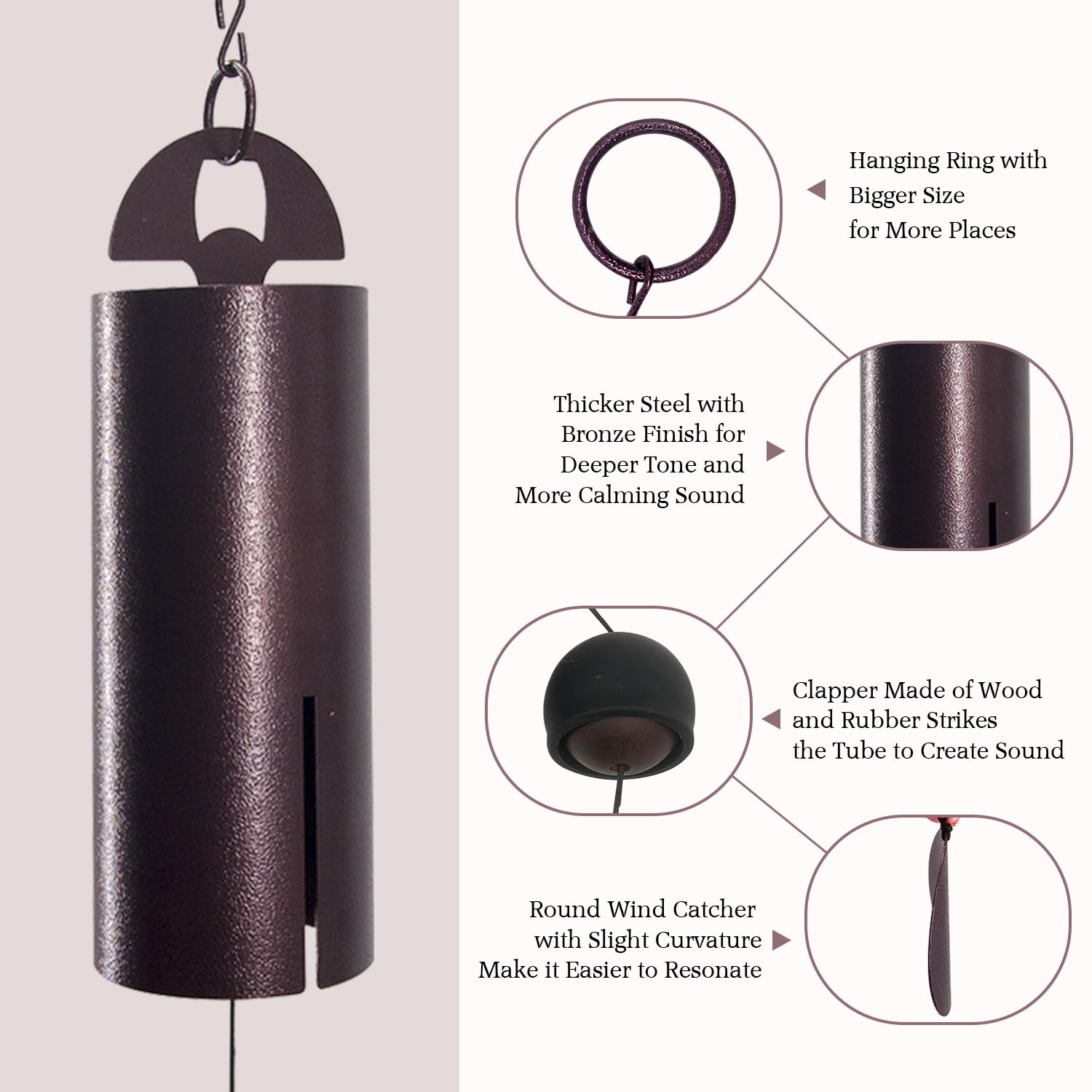 ASTARIN serenity-sound wind bell for porch and garden ambiance.