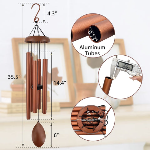 ASTARIN six aluminum tubes in pentatonic tuning for gentle melodies