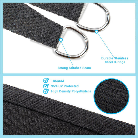 AsterOutdoor four 1.5m ropes included for rectangle installation.