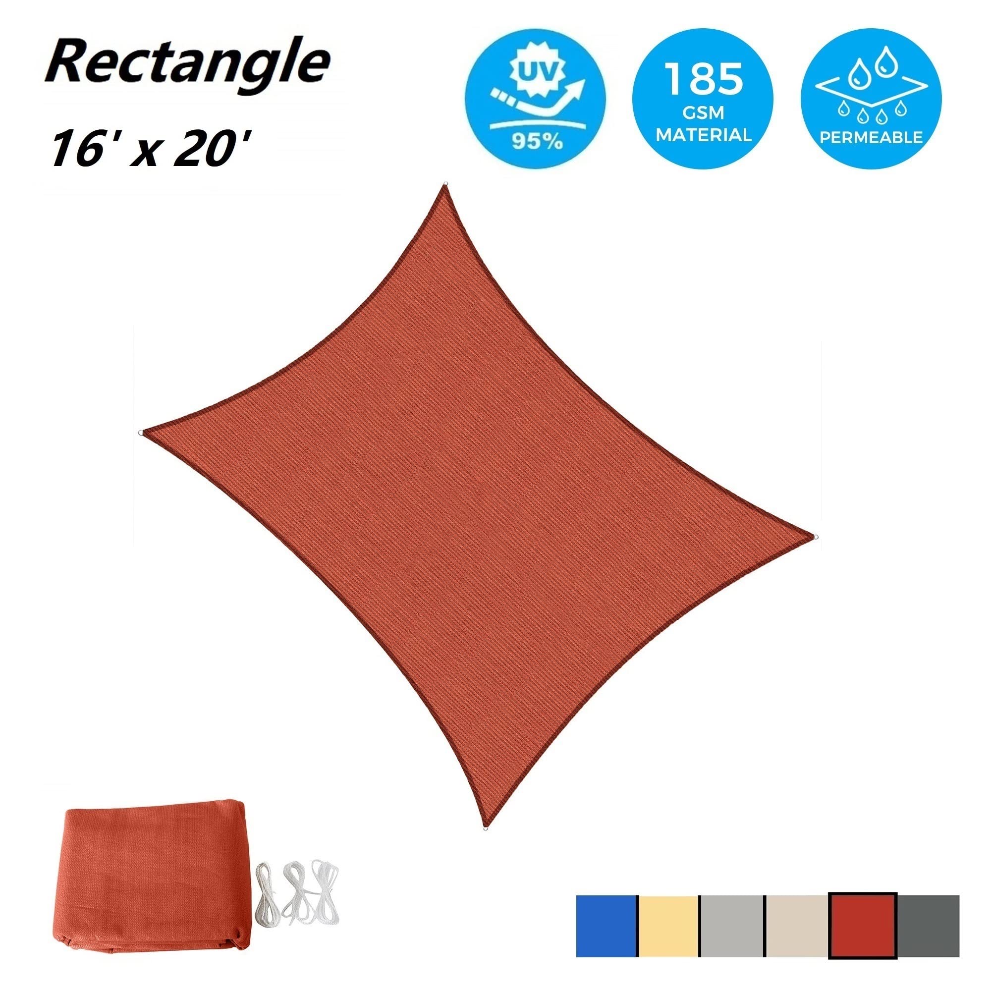 AsterOutdoor Sand shade sail provides cooling shade for outdoor dining