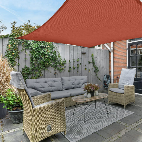 AsterOutdoor UV-block shade sail reduces glare on bright days
