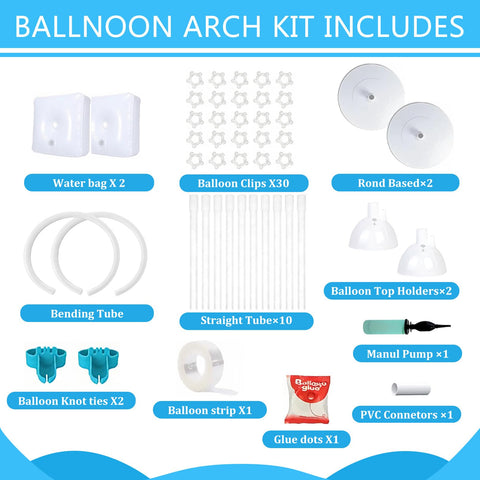 Astilazo balloon arch kit bendable top poles for custom shapes
