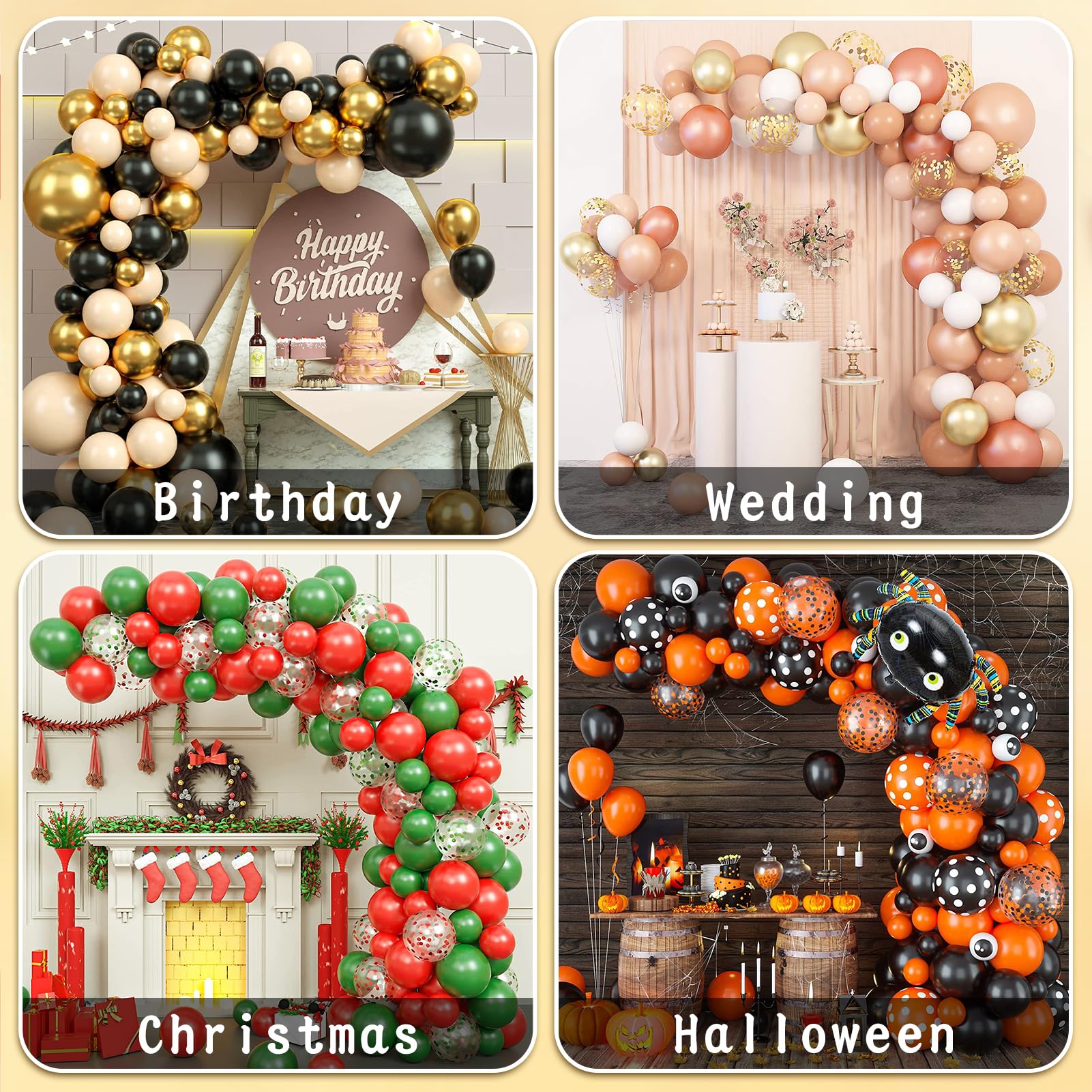 Astilazo balloon arch kit versatile for birthdays weddings and holidays