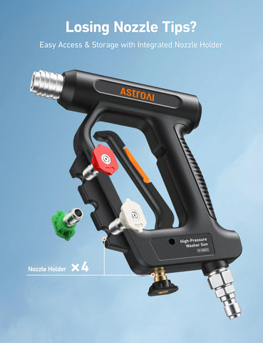 360-degree swivel head improves maneuverability around surfaces.