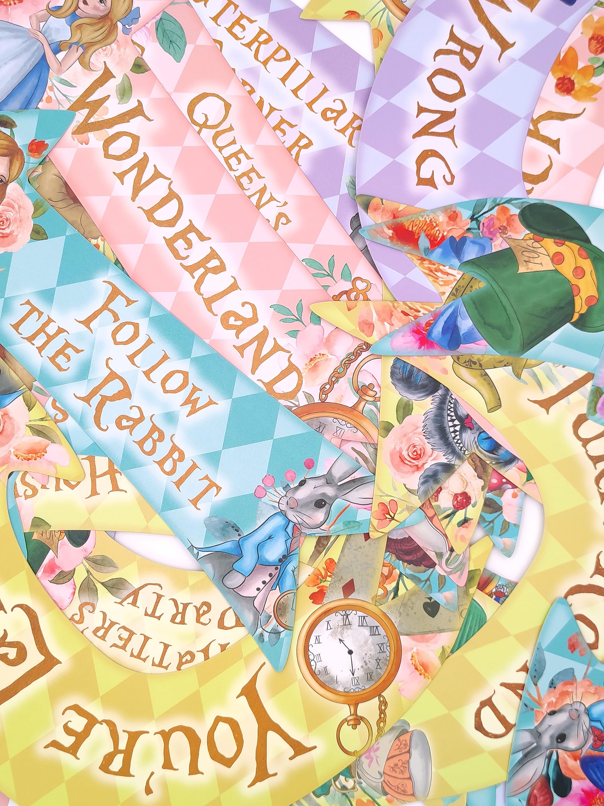 ASVP Shop Cheshire Cat and friends arrow sign set for photo opportunities