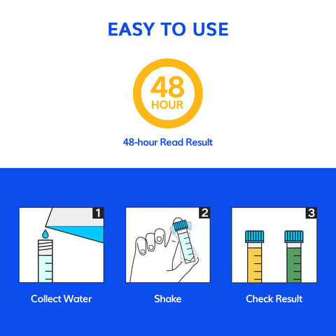 ATAKIT AquaDx color-readout compares yellow and green results