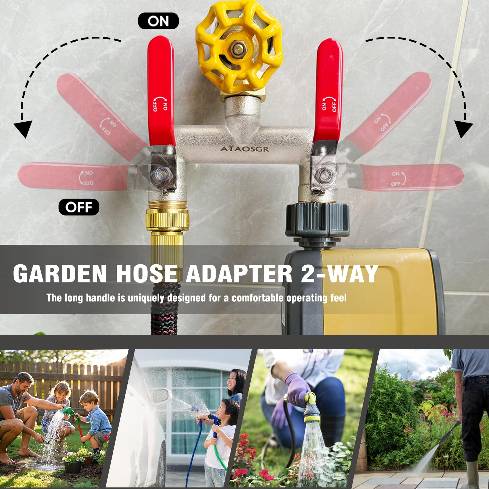 ATAOSGR easy installation to standard faucet without tools.