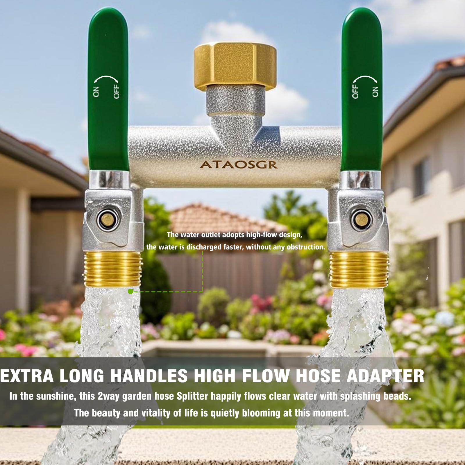 ATAOSGR easy installation supports two hoses at once.